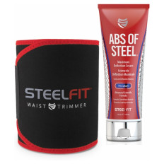 Komplet: SteelFit Abs of Steel 237 ml + Pas SteelFit Waist Trimmer