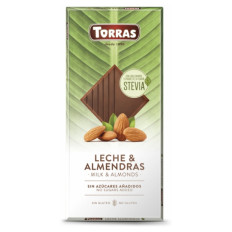 Torras mlečna čokolada z mandlji 125 g